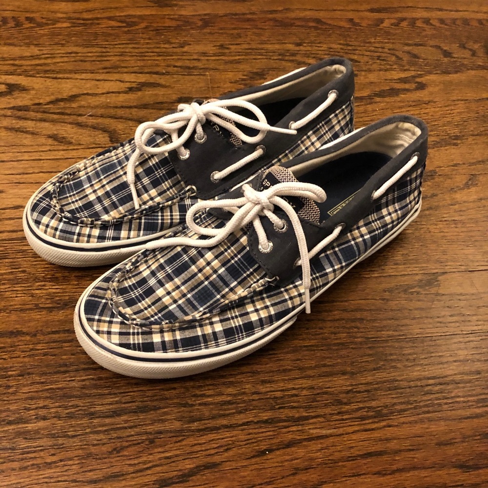 Sperry Plaid Boat Shoes